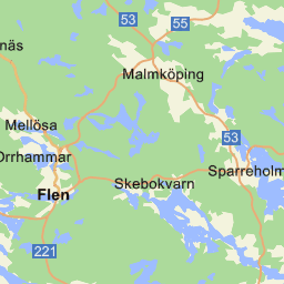 Flen, Flen karta på Eniro